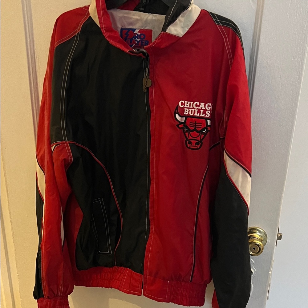 Pro Player Chicago Bulls Red and Black Jacket